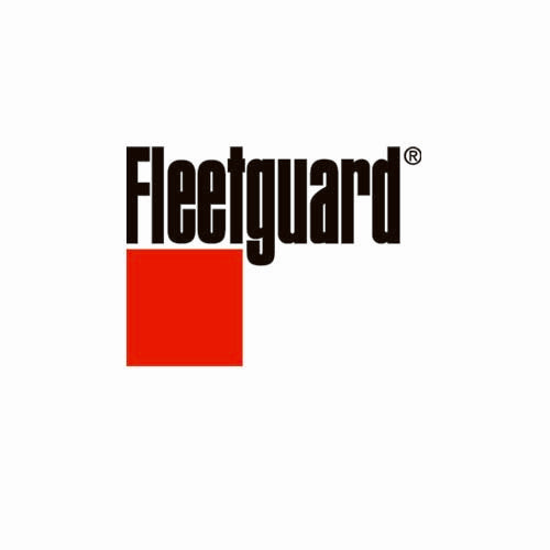 Fleetguard logo with black text and a red square on a white background.