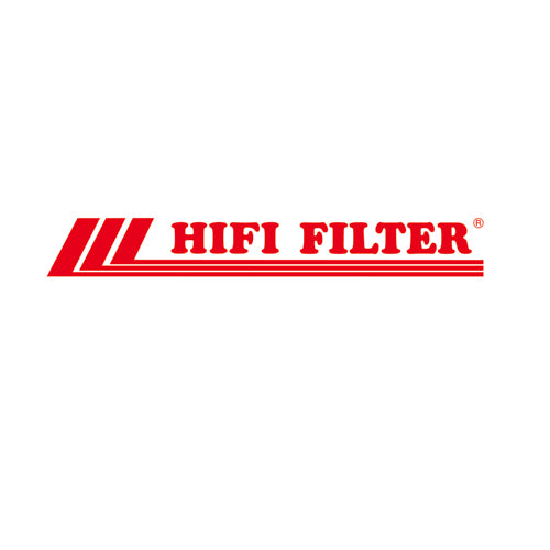 Hifi Filter logo with white background and red text.